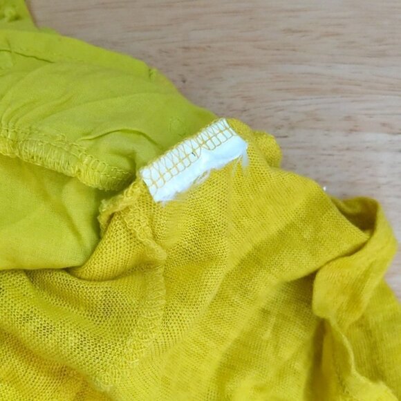 Naf Naf Linen Peplum Tank Top Shirt Blouse - Picture 2 of 4